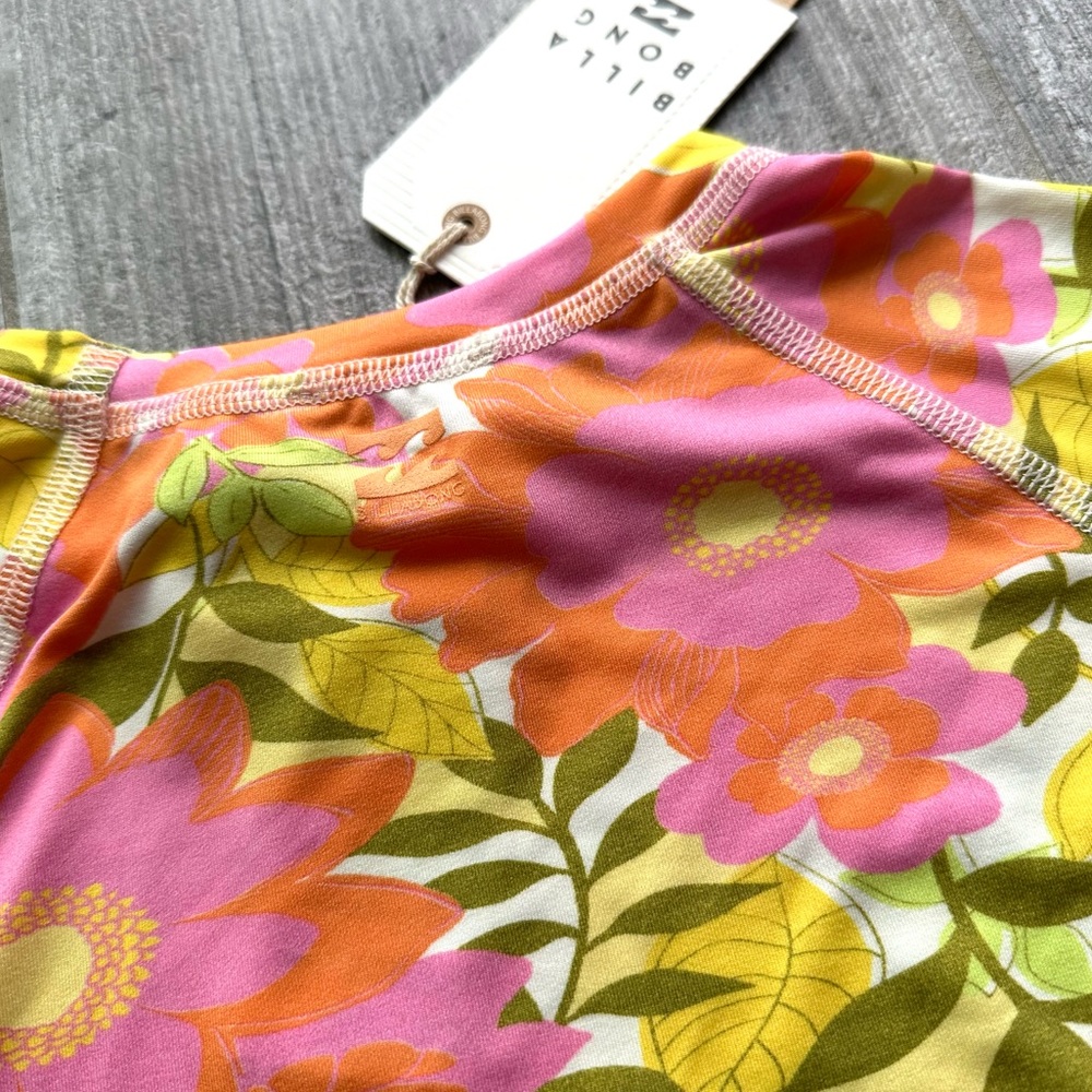 🔥🔥BILLABONG - UNRELEASED SUMMER FOLK CROP LS RASHGAURD🔥🔥 - Picture 5 of 6